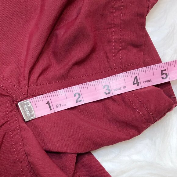 KAVU Elle 4" Quick Dry Hiking Outdoor Shorts with Belt in Rhubarb (Dark Red) - Picture 6 of 10